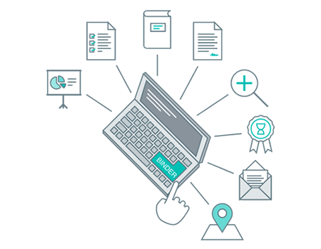 Capture and build binders from facility documents